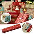 NSESSHome Clearance Kraft Floral Wrapping Paper Jumbo Roll, All