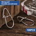 thumbnail image 4 of NIBOLOG 100Pcs Lure Gourd Pin Stainless Steel Fishing Snaps Durable Corrosion-resistant Fishing Gear Connector for outdoor, 4 of 7