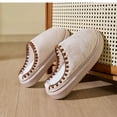 thumbnail image 6 of BERANMEY Cozy Platform Fuzzy Slippers for Women and Men Short Ankle Slippers with Anti-Slip Sole Lined with Warm Furry Perfect for Indoor & Outdoor Use, 6 of 9
