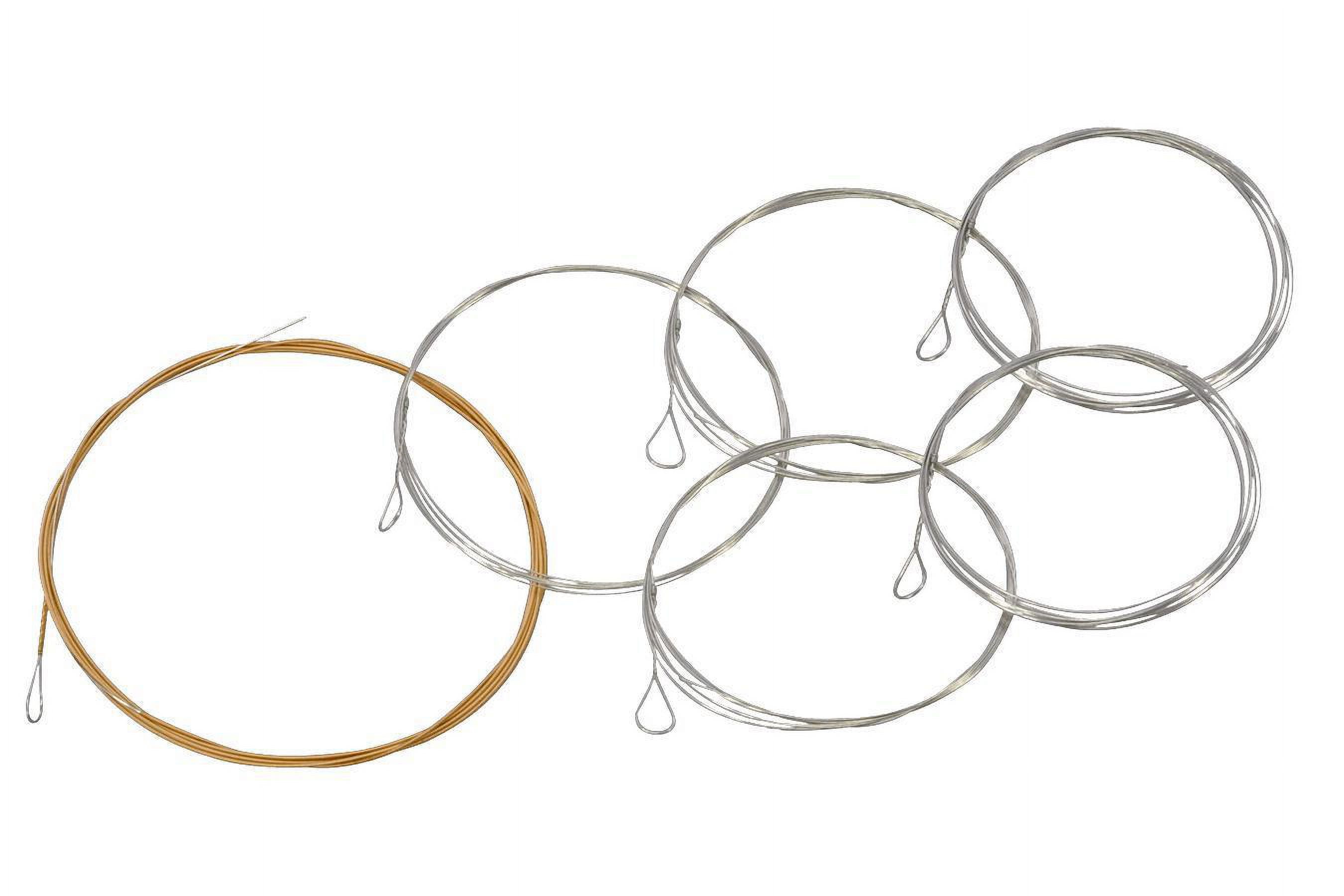 Folkcraft&reg; Mountain Dulcimer String Set, Six String, Loop Ends (.011" .011" .013" .013" .024BW" .011")