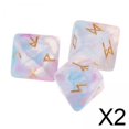 thumbnail image 1 of 2xDurable Sky Rune Exquisitos Dados De Adivinación Para Juegos De Mesa Juego De Dados Estilo 3, 1 of 7