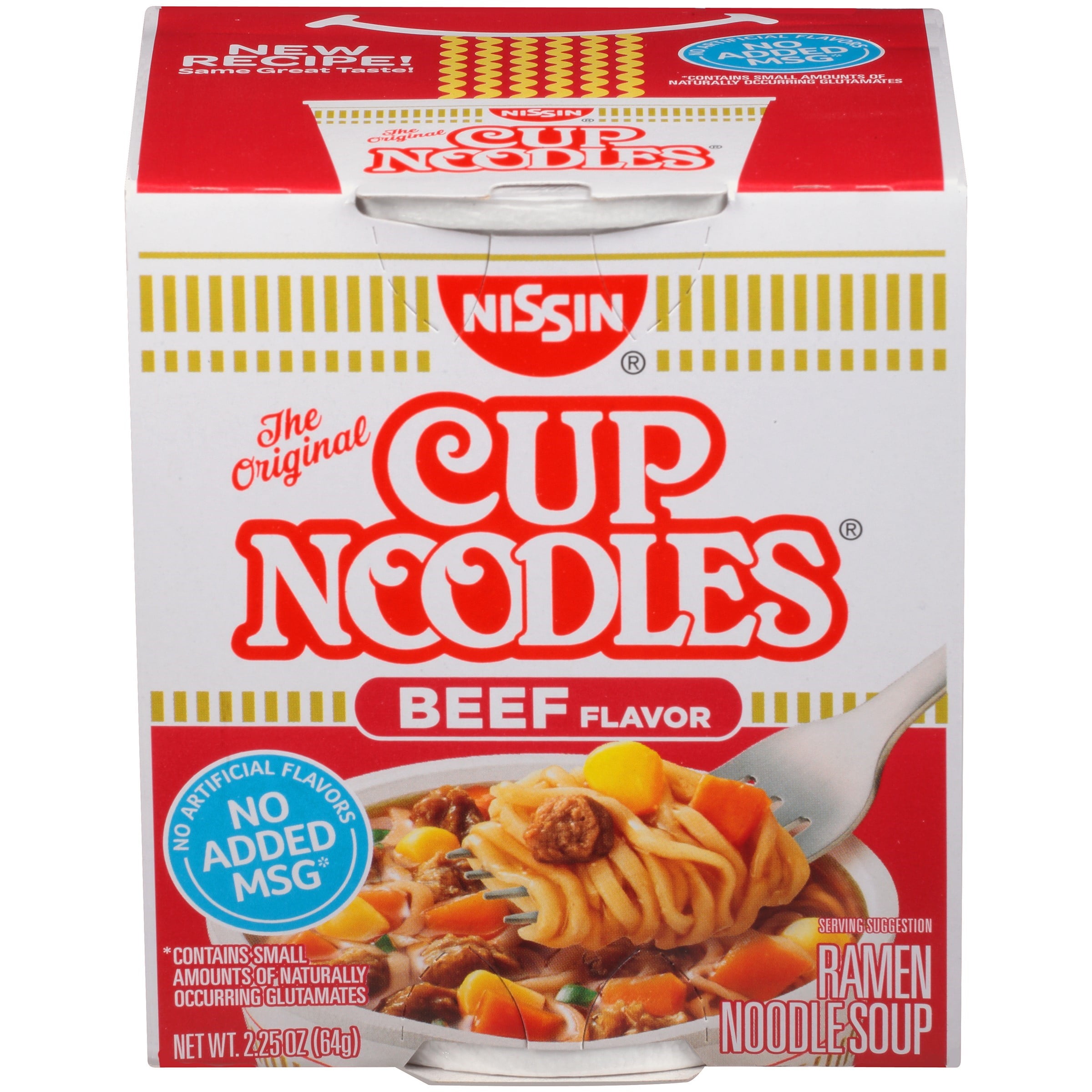 Nissin Foods Cup Noodles, Beef, 2.25 Oz - Walmart.com