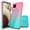 Pink/Teal, variant on Samsung Galaxy A12 Case, Rosebono Hybrid Glitter Sparkle Transparent Colorful Gradient TPU Skin Cover 360 Protection Case For Samsung Galaxy A12 (Pink/Teal)