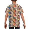 thumbnail image 5 of Wukai Funny Dogs Family Youth Unisex Short Sleeve T-Shirt for Boys, Girls, Teens, and Kids-Small, 5 of 7