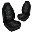 thumbnail image 3 of Chririnla Halloween Spider Web Print Auto Seat Covers 2pc Set Easy Install Full Wrap Resistant Elastic Bucket Seat Covers Elastic Back,fit Most Vehicle, 3 of 6