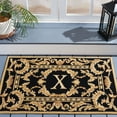 thumbnail image 2 of SAFAVIEH Monogram Jaslyn Medallion Indoor/Outdoor Area Rug, Black, 2'6" x 4', 2 of 6