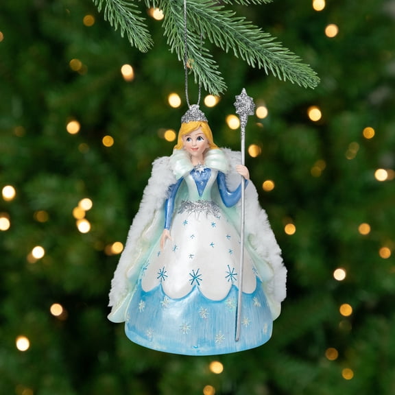 Kurt Adler Pretty as a Princess Snow Queen Christmas Ornament - 4.5" - Blue
