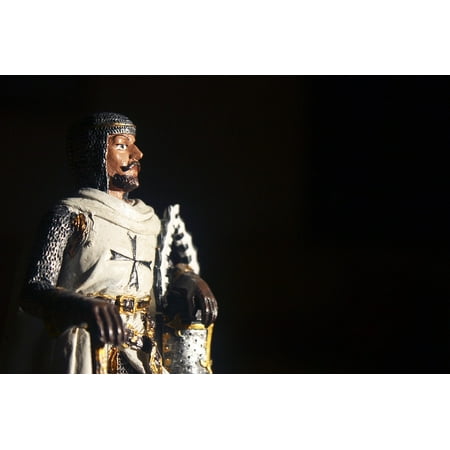 - Peel-n-Stick Poster of Knight The Figurine Warrior Crusader Poster 24x16 Adhesive Sticker Poster Print