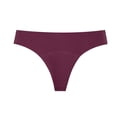 thumbnail image 1 of String Menstruel pour Femmes, Culotte Taille Haute pour Filles, String Bikini, String en Nylon Solide, Violet L, 1 of 3