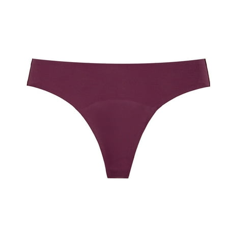 yunLCZ Womens Seamless Hipster Underwear Hot Girls Sexy Waist Panty Underwear Bikini String Thongs Underwear Solid Nylon Ice Wasit Hipster Brief Panties for Ladies