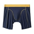 thumbnail image 2 of XL-5X Mens Silk Underwear Big and Tall Boxer Briefs Plus Size Lightweight Mid Waisted Stretchy Solid Color Breathable Basic Boxers, 2 of 3