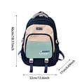thumbnail image 4 of ibiyuan College Backpack Student Adjustable Book Bag with Pockets Printed Back To School Supplies Daily Use / Everyday Carry,One Size,Purple, 4 of 4