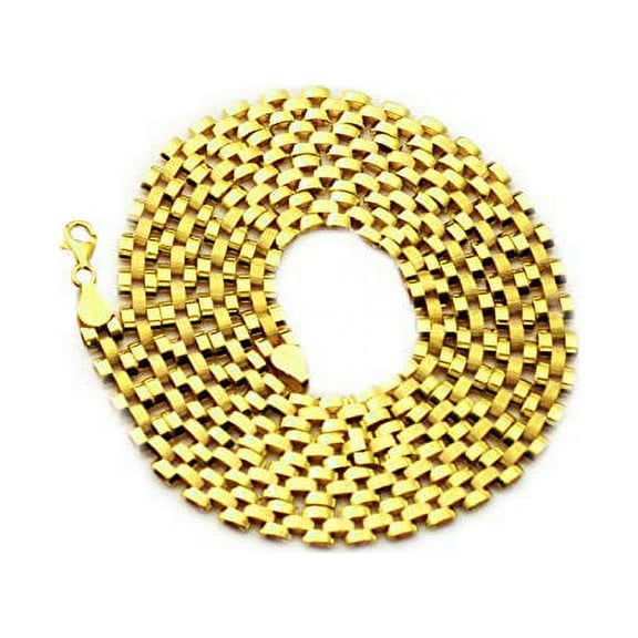 LoveBling 10k Yellow Gold 6mm RX Chain Necklace (18 inches)