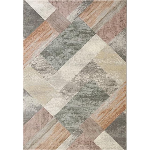 Dynamic Rugs EC46634843747 3 ft. 11 in. x 5 ft. 7 in. Eclipse 63484 Rectangle Contemporary Area Rug - 3747 Multi Color