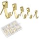 thumbnail image 1 of Juego de ganchos de pared de metal con kit de clavos, gancho para colgar fotos en la pared, colgador para marcos de fotos, enmarcado de fotos, fijación de imágenes, espejo, decoración de, 1 of 7