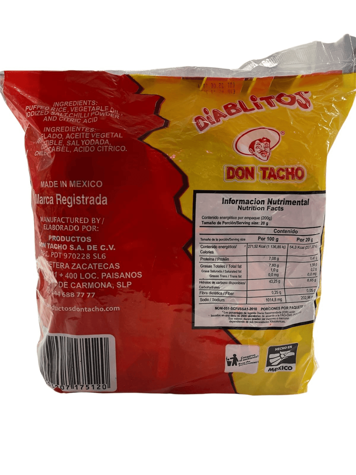 DIABLITOS-Puffed Rice Seasoned with Salt And Pepper