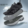 thumbnail image 4 of CAMEL Men's Hiking Shoes Anti-Slip Hiker Climbing Sneakers Outdoor Athletic Walking Trekking Climbing Running Shoes Black Size 12.5, 4 of 9