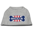 thumbnail image 1 of Bonely In America Screen Print Shirt Grey Med (12), 1 of 1