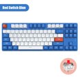 thumbnail image 1 of Teclado inalámbrico de 87 teclas 2.4G Teclado compatible con Bluetooth (Interruptor rojo azul) Likrtyny  Para estrenar, 1 of 9