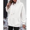 thumbnail image 3 of FUNING Womens Hoodies Fall Fashion Sweatshirts Drawstring Pullover Fall Fashion Winter Loose Fit Tops with Pocket, 3 of 6