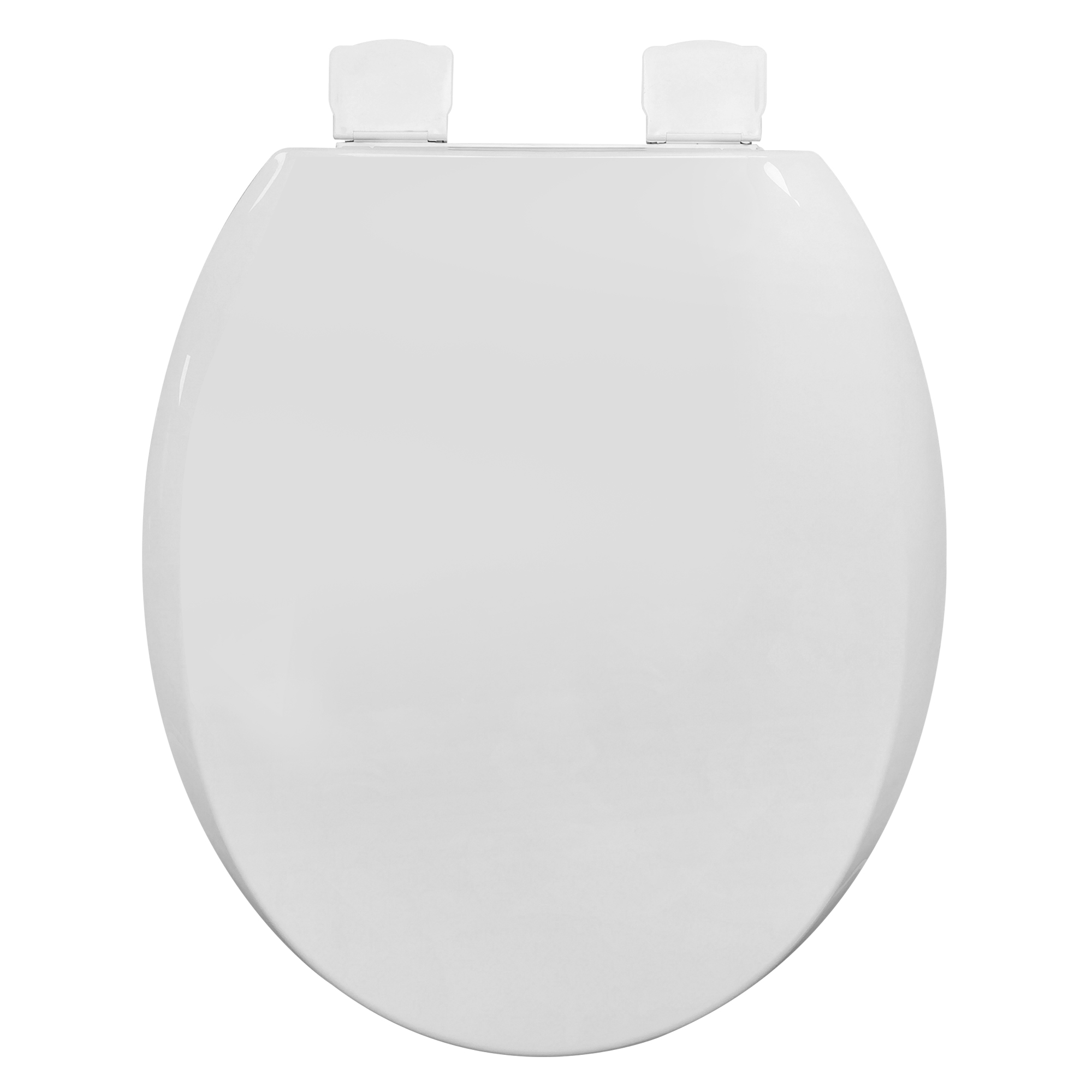 Mainstays Round Plastic Slow-Close Toilet Seat, White photo 2