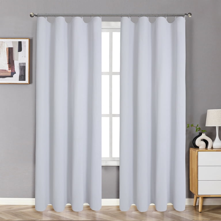 OVZME 100% Blackout Curtain Liner 50x80 Gray 2-Pack photo 2