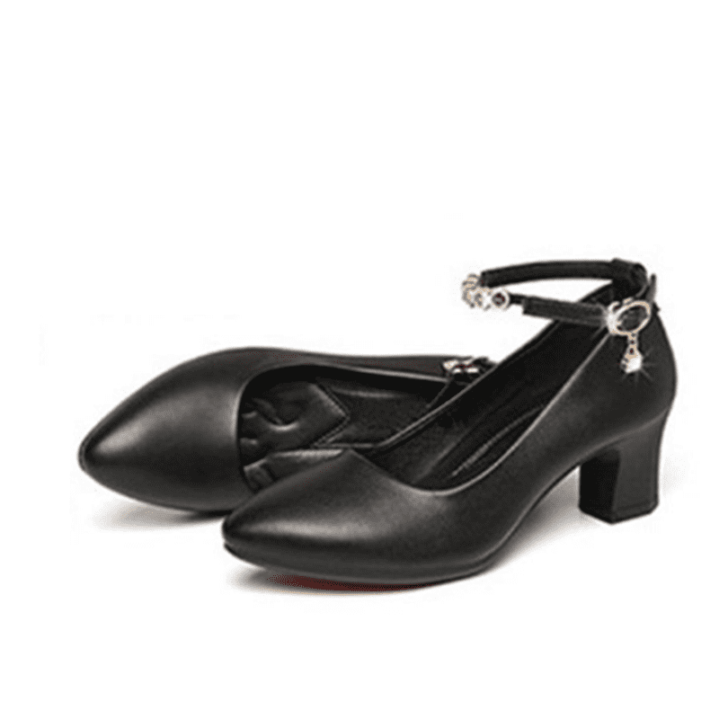 Escarpins The Original Car Shoe - Cuir Verni Noir - Talons Moyens 4 Pouces - Taille US 7.5 - Neuf Avec Boîte
