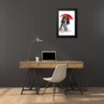thumbnail image 4 of Loreth, Lanie 17x24 Black Modern Framed Museum Art Print Titled - King Charles Spaniel In The Rain, 4 of 5
