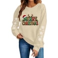 thumbnail image 6 of AnuYalue Christmas Sweatshirt for Women Trendy Merry Christmas Shirt Xmas Long Sleeve Outfits Crewneck Pullover, 6 of 8