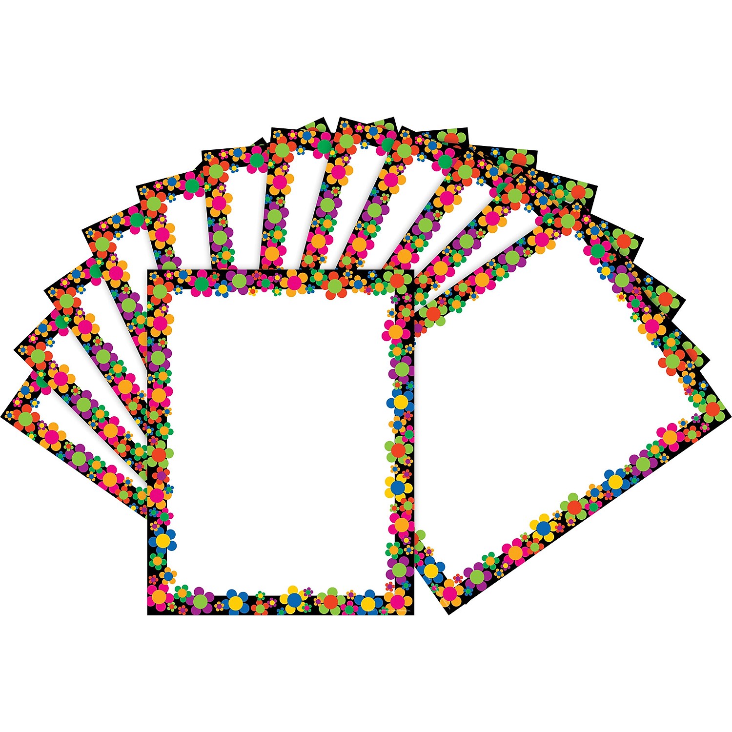 Barker Creek Neon Flower Power Computer Paper ̶ 100 Sheets