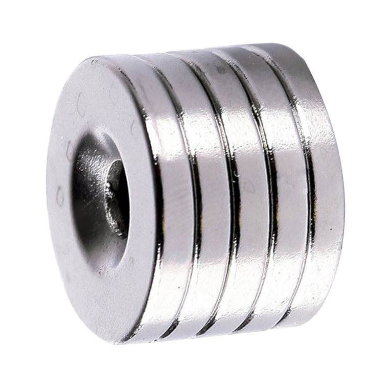 5Pcs/Set N52 Disc Magnets Neodymium Rare Earth Magnet Magnetic 20x3mm Magnetic Block with Hole Diameter 5mm