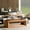 Natural Wood, variant on DRNANLIT 43.3" Lift-Top Coffee Table, Solid Wood Veneered Adjustable Height Table with Storage, Walnut