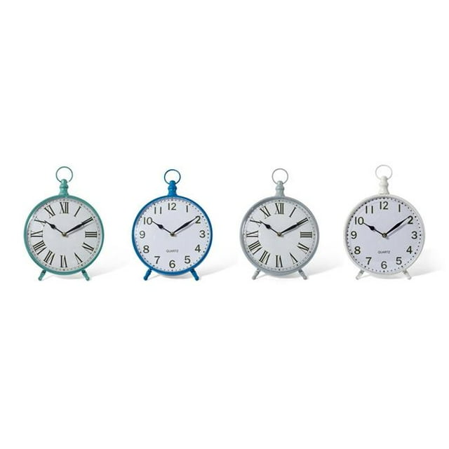 IMAX ZA0411466 Gayla Table Clocks - Multi Color, Set of 4