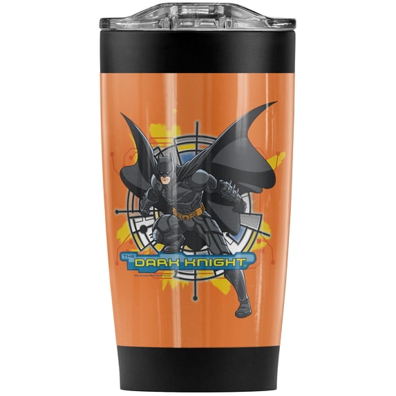 Batman Dark Knight/Wired In Stainless Steel Tumbler 20 oz Coffee Travel Mug/Cup, Vacuum Insulated & Double Wall with Leakproof Sliding Lid | Great for Hot Drinks and Cold Beverages