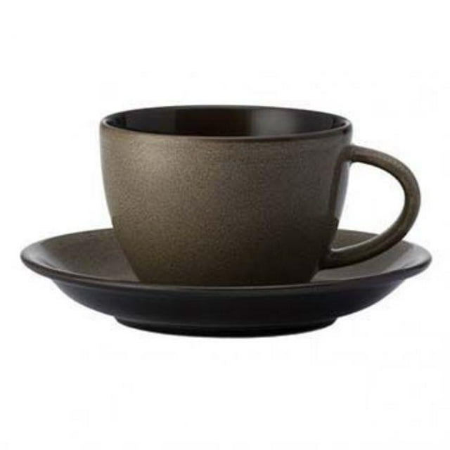 Oneida L6753059522 6 oz Rustic Chestnut Stacking Coffee Cups White
