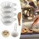 thumbnail image 4 of Tazón para acampar de grado alimenticio Utensilios de cocina para exteriores Utensilios de vajilla de sopa plegable Ligero para cocina Blanco 7 Piezas Zulema Cuenco al aire libre, 4 of 8