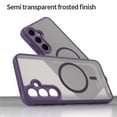 thumbnail image 5 of YEYKX Magnetic for Samsung Galaxy A55 5G Case [Compatible with MagSafe] [Military Grade Drop Protection] Translucent Matte Shockproof Phone Case,Purple, 5 of 8