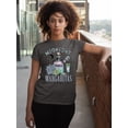 thumbnail image 3 of Midnight Margarita Cocktail Halloween Night Fun Drinks Unisex Men's T-shirt, 2XL, Charcoal, 3 of 6