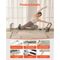 thumbnail image 5 of VEVOR Foldable Pilates Reformer, Pilates Workout Machine for Home Gym Studio Use, Pilates Bed with Dual Resistance- Spring & Cord, Reformer Set for Advanced Users and Beginners, Up to 400 LBS, 5 of 9