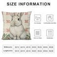 thumbnail image 5 of Qinduosi Pillow Covers Set of Buffalo Plaid Rabbit Eucalyptus Leaves Home Decor for Couch Sofa, 5 of 5