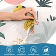 thumbnail image 3 of Yayeee Kitchen Curtains Tier Pair Light Filtering 27"x24" Rod Pocket Short Cafe Window Panel, Flamingo Pattern, 3 of 7