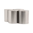 thumbnail image 5 of Meridian Furniture Dimple 4 Piece Silver Iron Metal Coffee Table, 5 of 5