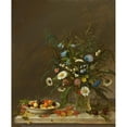 thumbnail image 2 of George A. Beigel 20x24 Black Ornate Framed Double Matted Museum Art Print Titled: Field Flowers (1855), 2 of 5