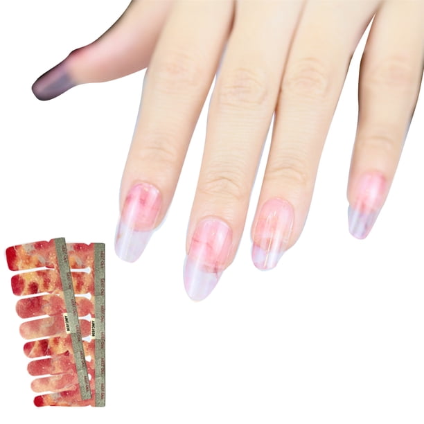 Seitruly Pegatina para uñas Estilo autoadhesivo Combinación perfecta Paster atractivo Viscosidad fuerte Encanto Fácil de arrancar Puntas de manicura Juegos de manicura YMC1014 Seitruly CE011888-14B