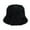 Black, variant on Diufon Women's Winter Warm Bucket Hat Ladies Plush Windproof Solid Color Wool Hats Outdoor Fisherman Hats