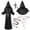 Black, variant on Alaiyaky Monk Costume Adult Men Medieval Robe Priest Cloak Outfit Halloween Black Renaissance Vicar Uncle Fester with Hood Costume Cross Fancy Dress Cosplay Carnival