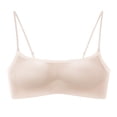 thumbnail image 4 of Zpanxa Wireless Bras for Women Push-up Breathable Thin Strap Seamless Bras Pink 34AB, 4 of 6