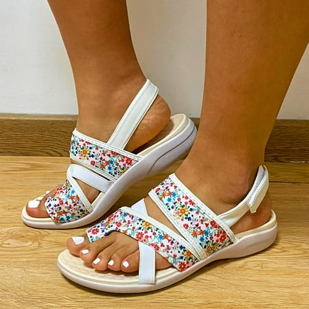 

HIBRO Fashion Thick Wedges Sandals Casual Leisure Breathable Shoes Womens Outdoor Soled Women s Sandals