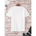 thumbnail image 3 of Colorful Bunny Rabbit Face Glasses Floral Happy Easter Day Pattern T-Shirts Casual Short-Sleeved Stylish Cotton Casual Outdoor Shirts Daily Wear Tee For Adult, Men, Women, Teen, Teenager, Adolescent,, 3 of 8