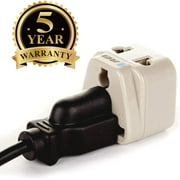 OREI Grounded Universal 2 in 1 Plug Adapter Type I for Australia, China, New Zealand and more - High Quality - CE Certified - RoHS Compliant WP-I-GN
